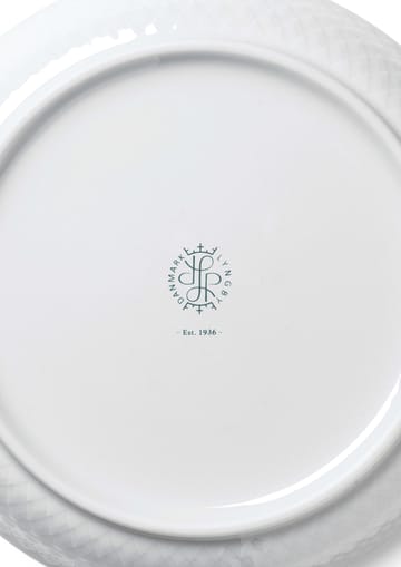 Rhombe desserttallerken Ø16 cm - Hvid - Lyngby Porcelæn