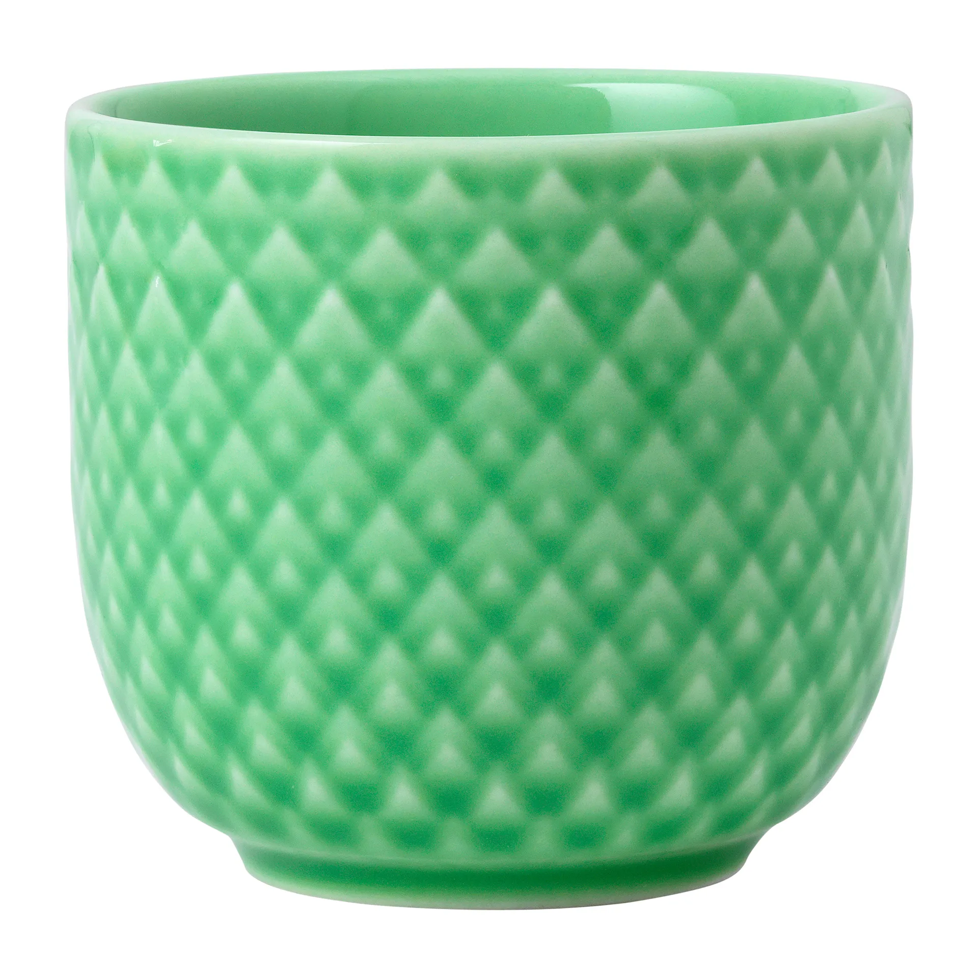 Rhombe æggebæger Ø5 cm, Grøn Lyngby Porcelæn