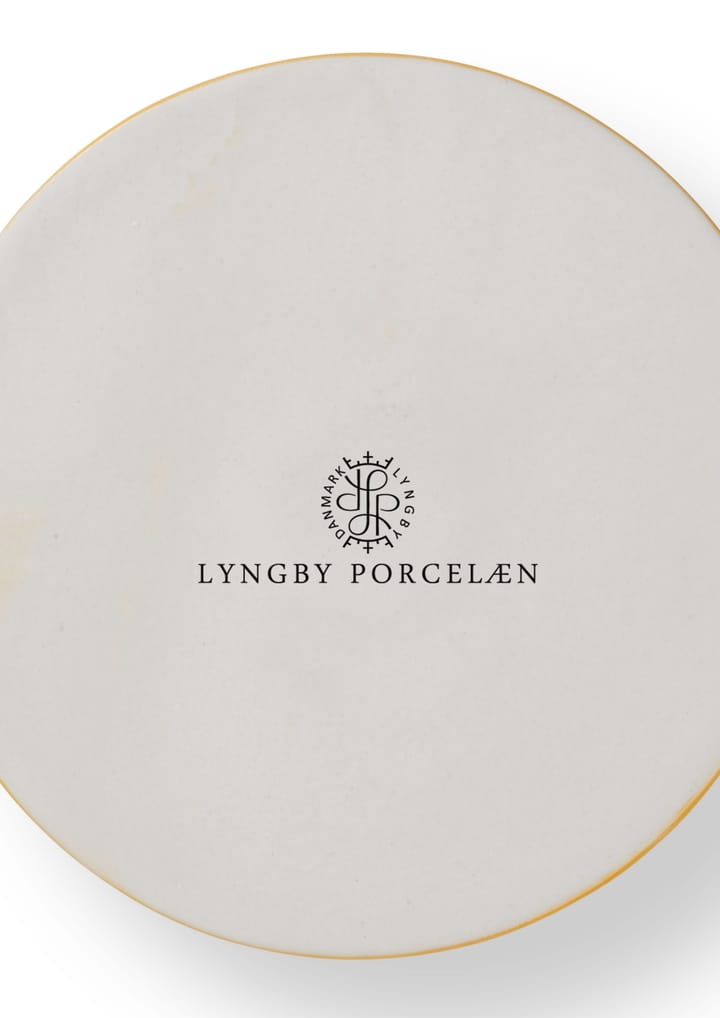 Rhombe lysestage 3 cm - Gul - Lyngby Porcelæn