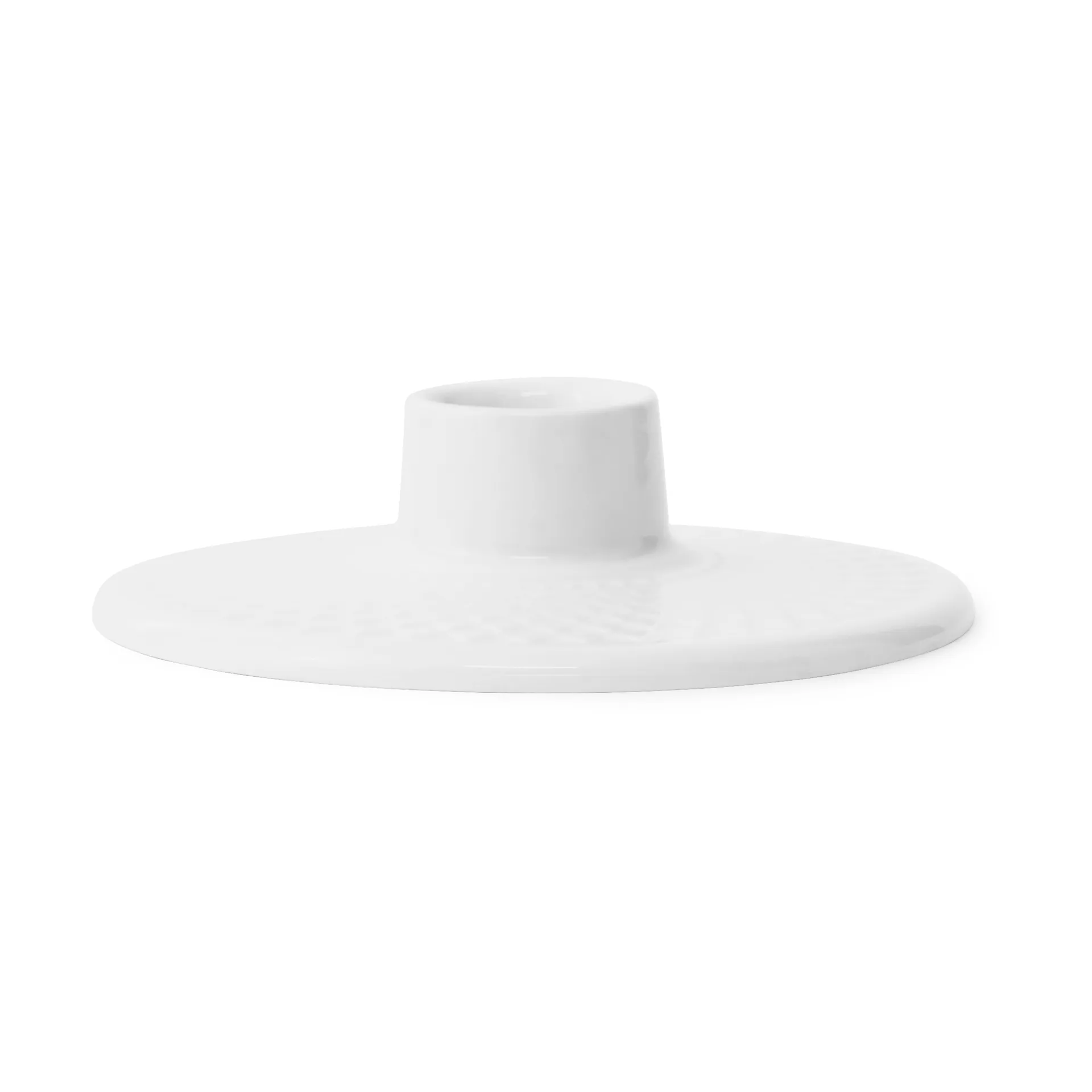 Lyngby Porcelæn Rhombe lysestage 3 cm Hvid