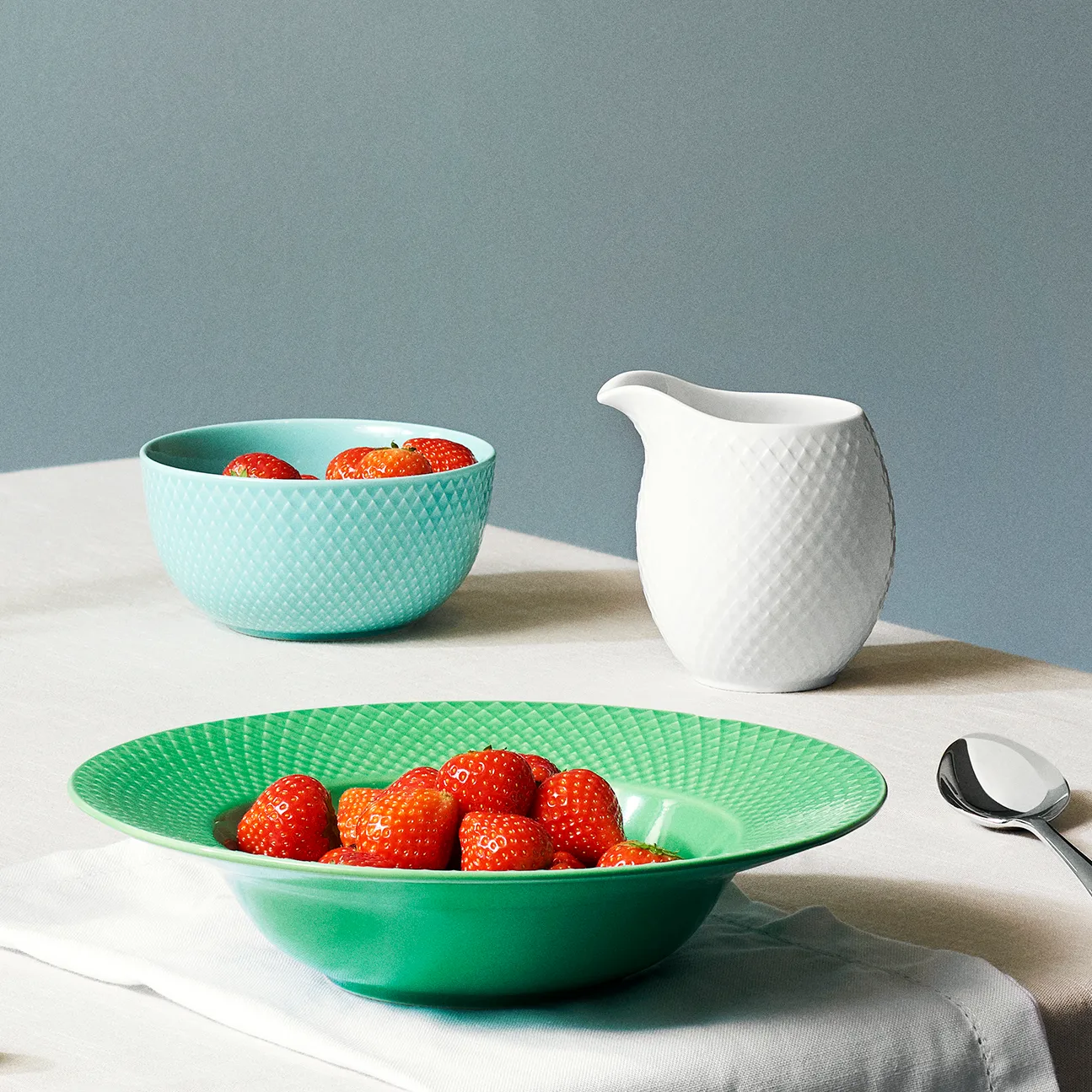 Rhombe mælkekande 39 cl, Hvid Lyngby Porcelæn