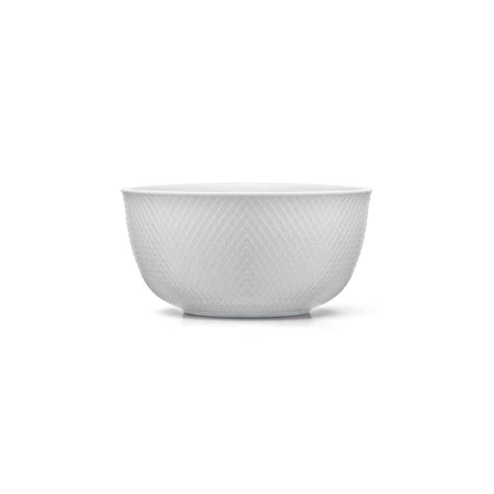 Rhombe serveringsskål Ø17,5 cm - hvid - Lyngby Porcelæn