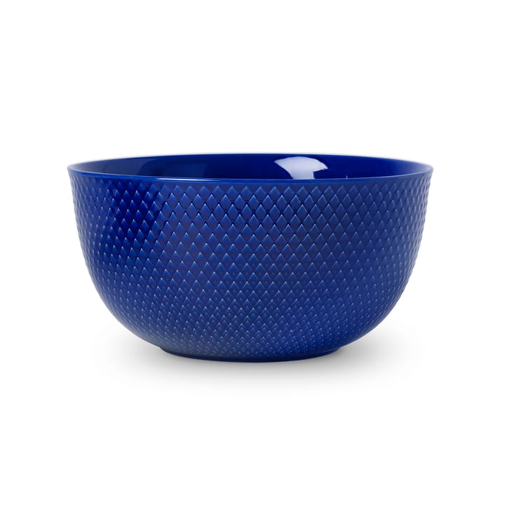 Rhombe serveringsskål Ø22 cm - Mørkeblå - Lyngby Porcelæn