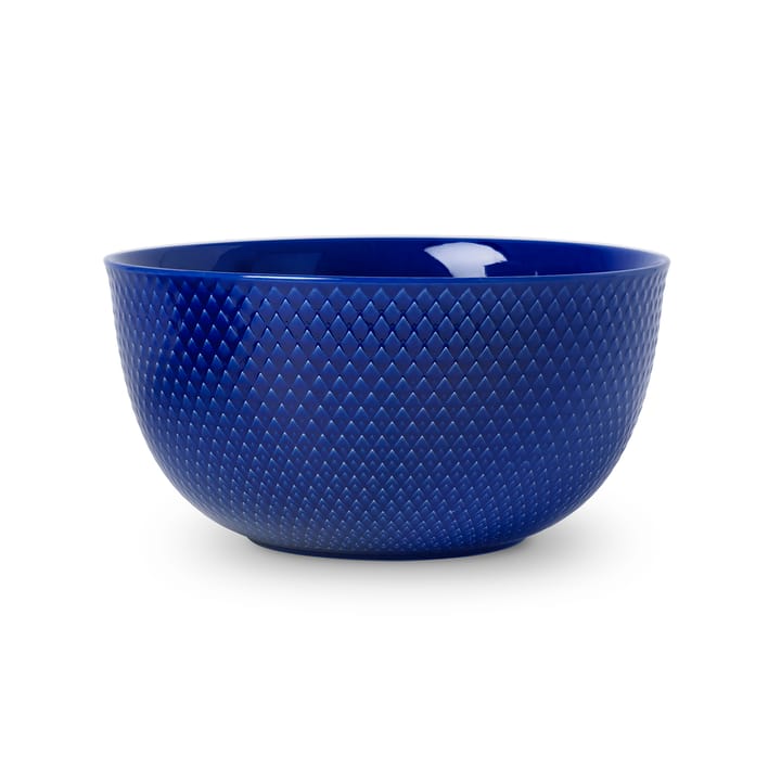 Rhombe serveringsskål Ø 22 cm - Mørkeblå - Lyngby Porcelæn