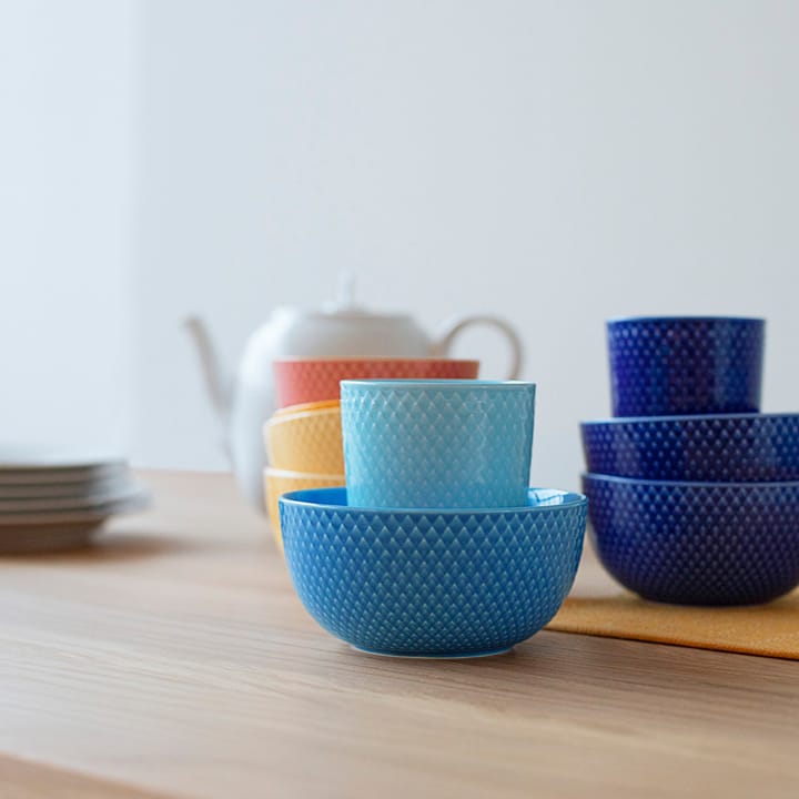 Rhombe skål Ø13 cm, Mørkeblå Lyngby Porcelæn