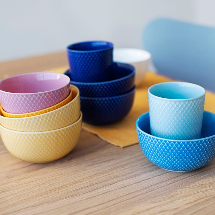 Rhombe skål Ø13 cm, Mørkeblå Lyngby Porcelæn