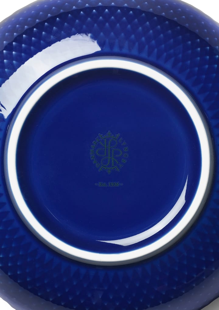 Rhombe skål Ø15,5 cm, Mørkeblå Lyngby Porcelæn