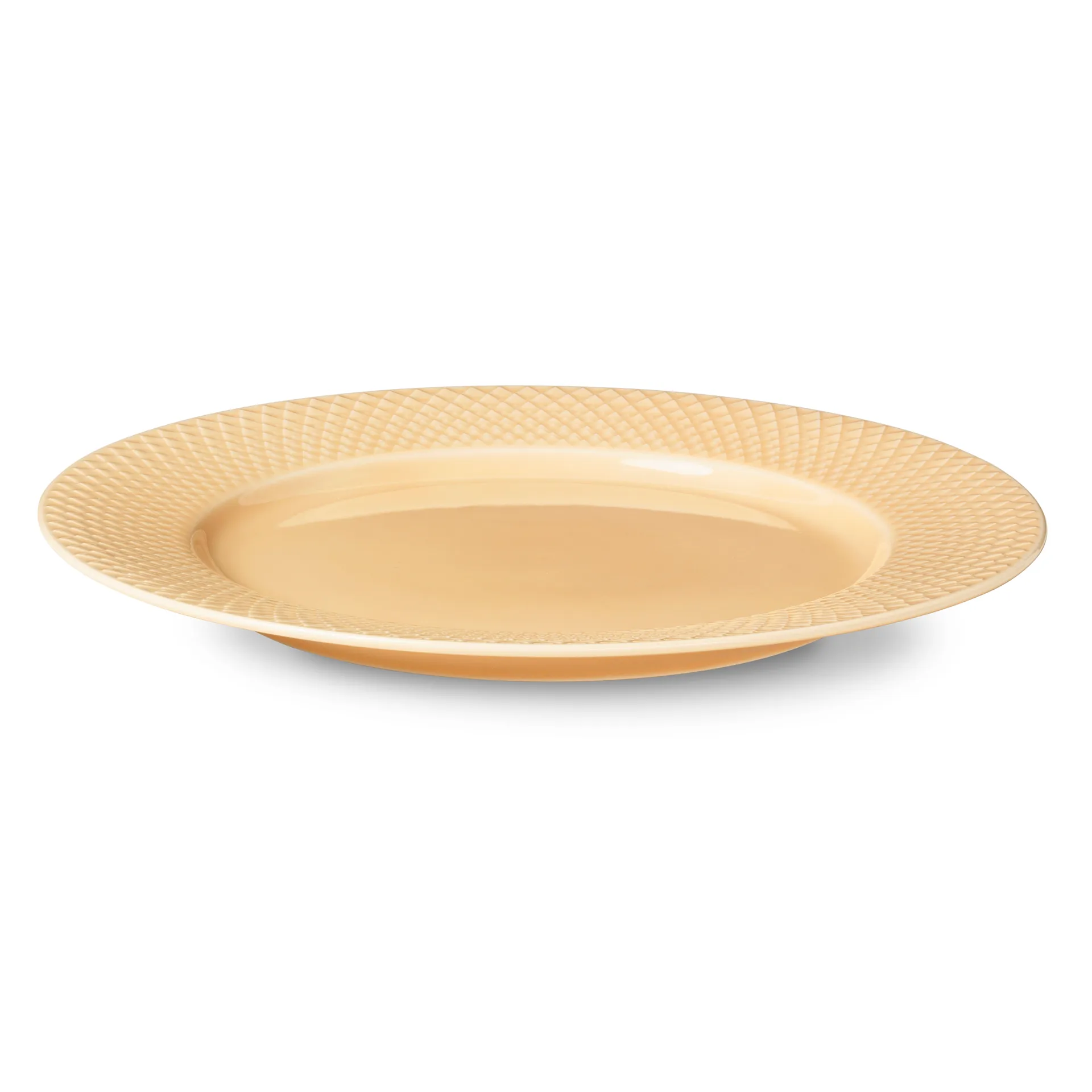 Rhombe tallerken sand, 27 cm Lyngby Porcelæn