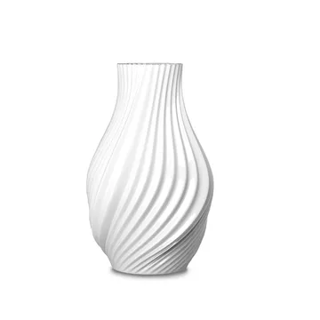 Twist vase 18 cm - Hvid - Lyngby Porcelæn