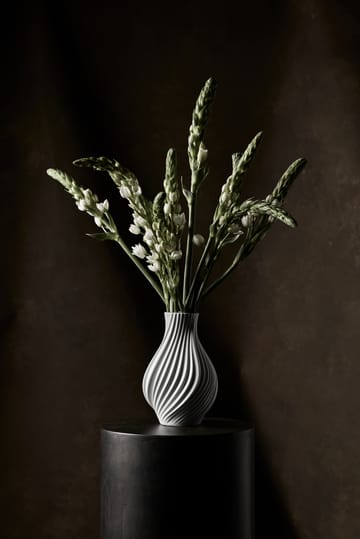 Twist vase 18 cm - Hvid - Lyngby Porcelæn