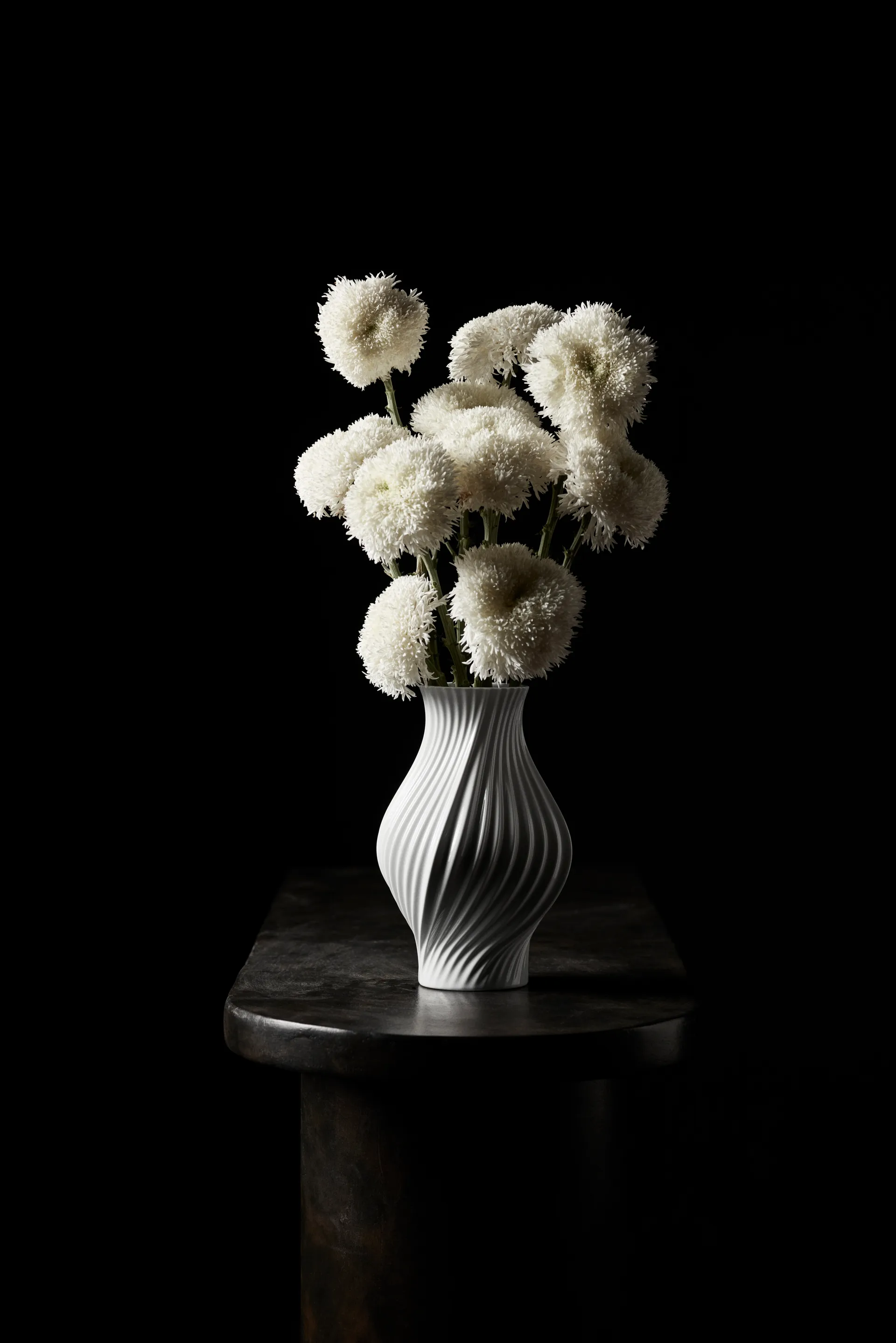 Twist vase 25 cm, Hvid Lyngby Porcelæn