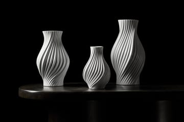 Twist vase 25 cm - Hvid - Lyngby Porcelæn