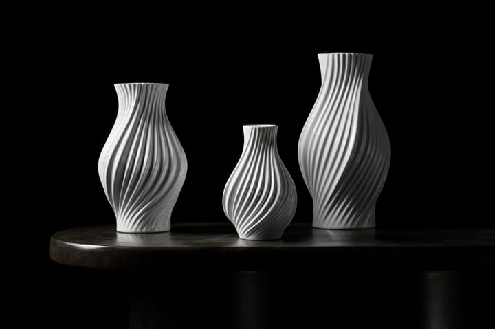 Twist vase 25 cm, Hvid Lyngby Porcelæn