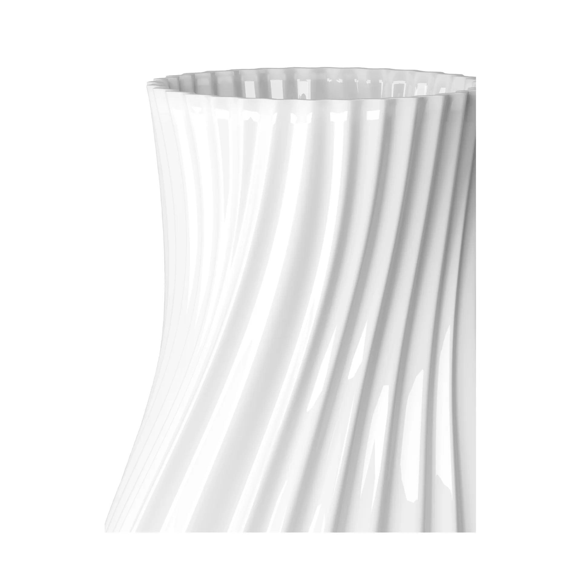 Twist vase 31 cm, Hvid Lyngby Porcelæn