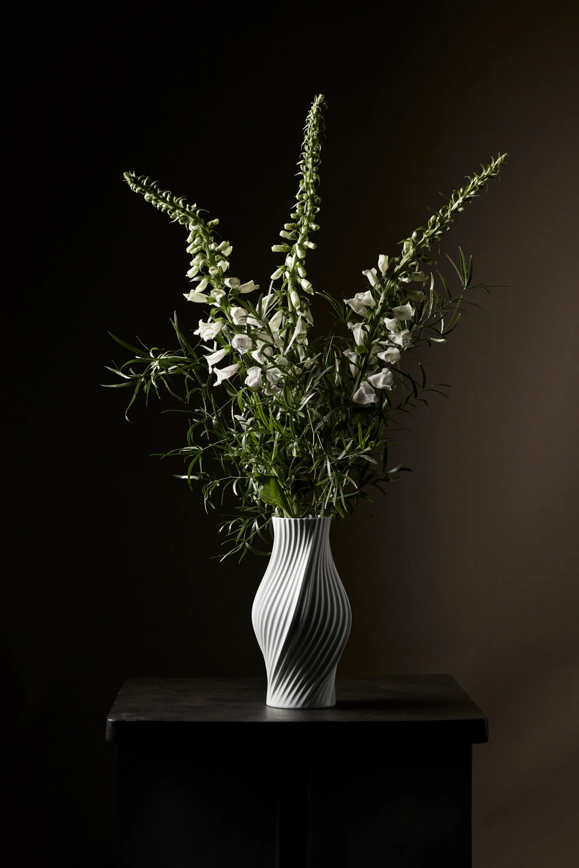 Twist vase 31 cm, Hvid Lyngby Porcelæn