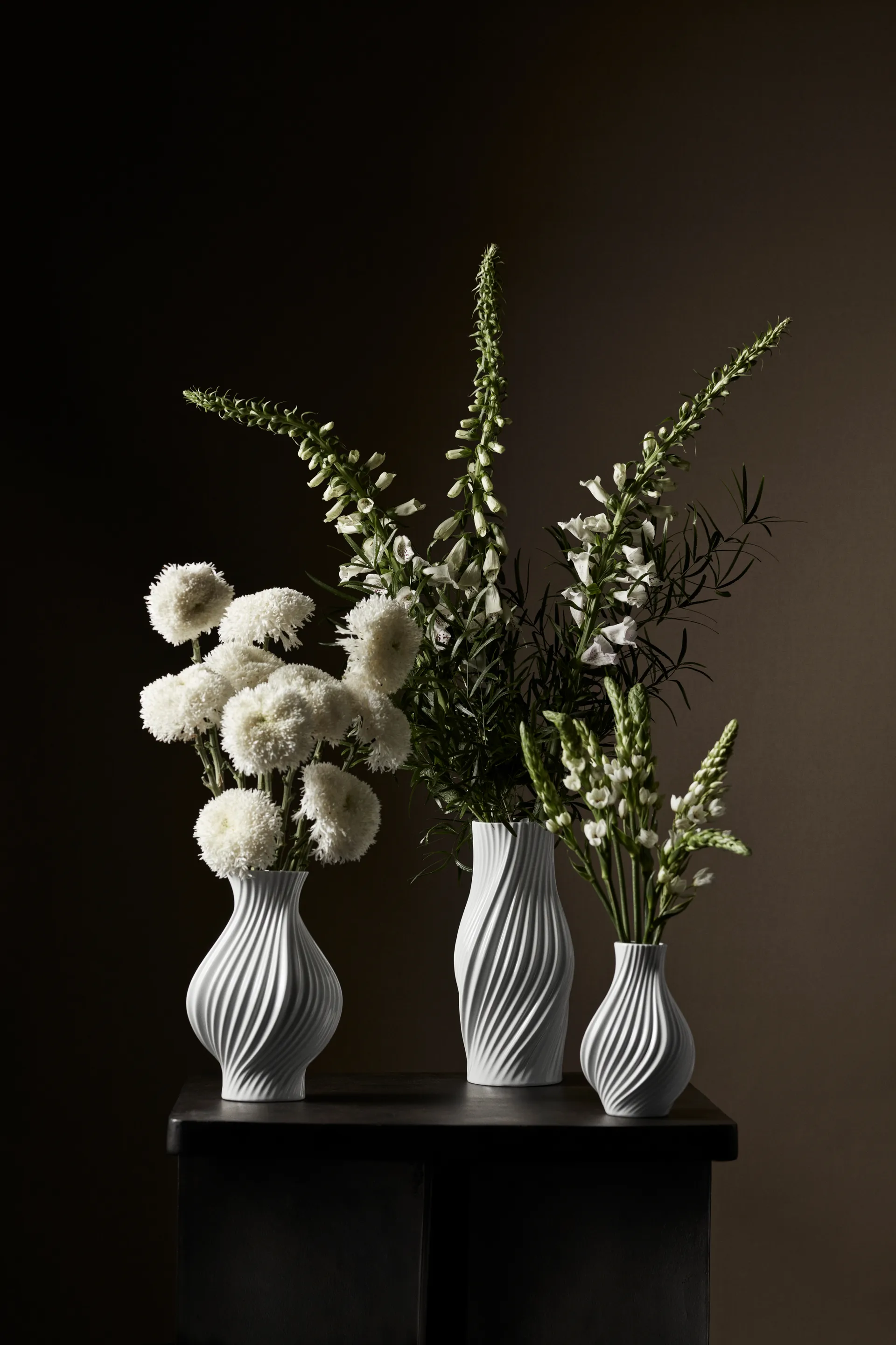 Twist vase 31 cm, Hvid Lyngby Porcelæn