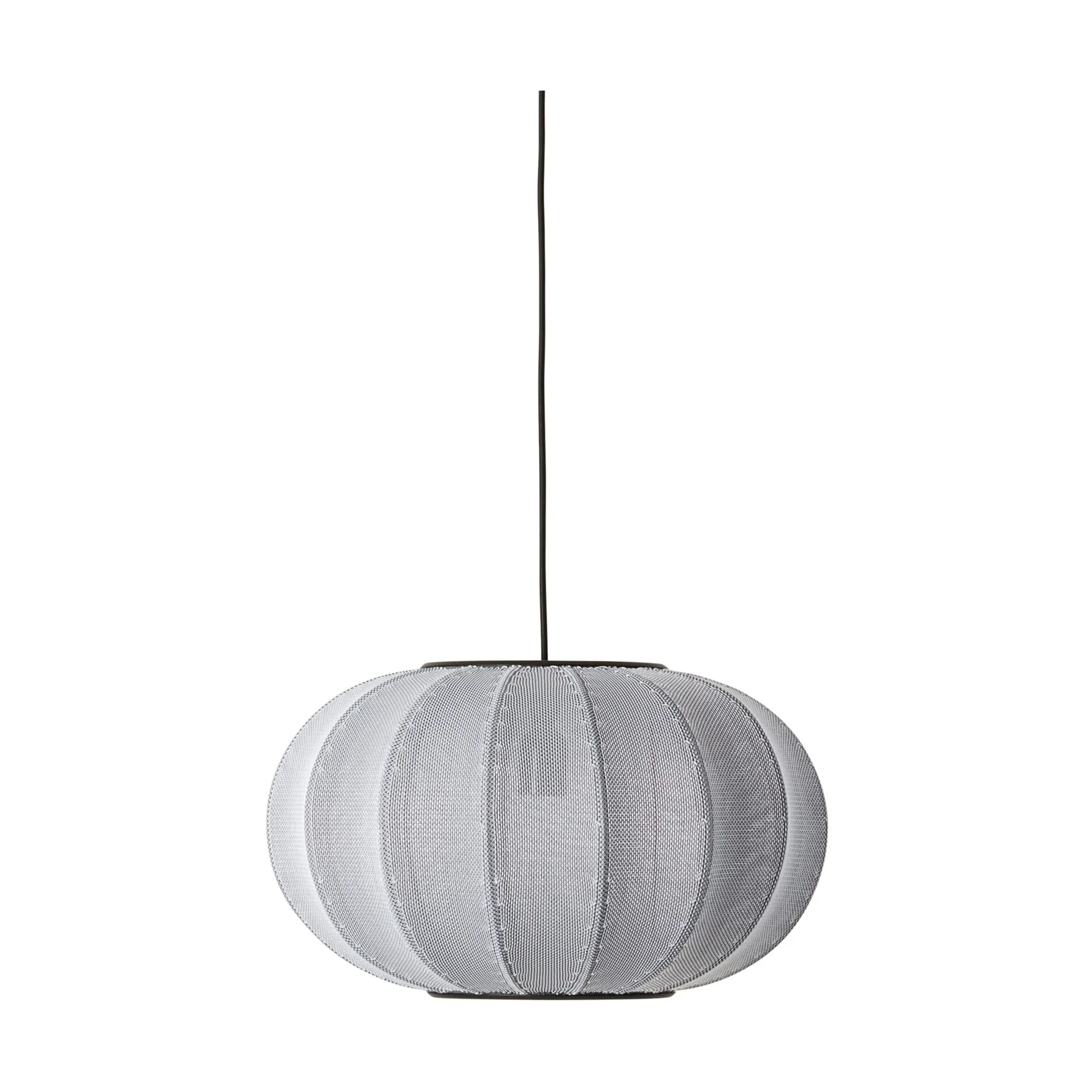 Knit-Wit 45 Oval pendel, Silver Made By Hand