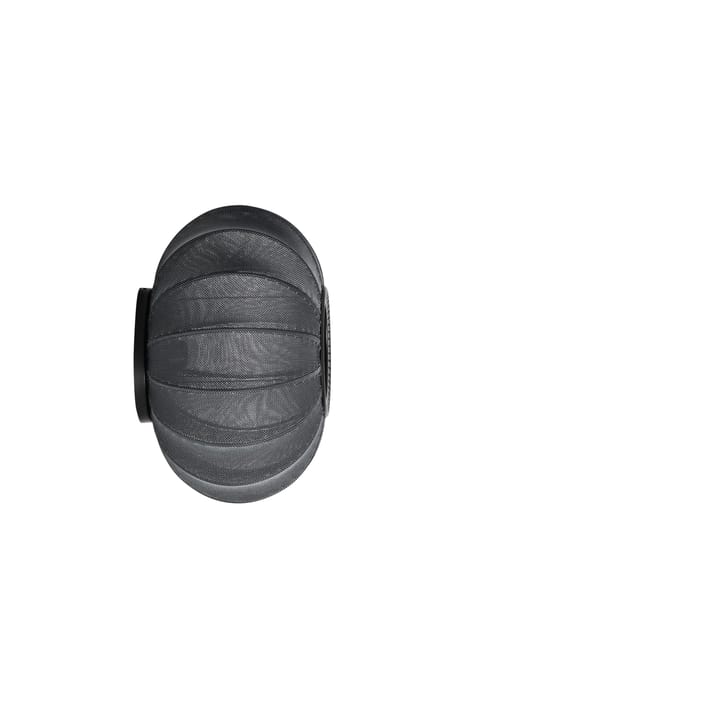 Knit-Wit 45 Oval væg- og loftlampe, Black Made By Hand