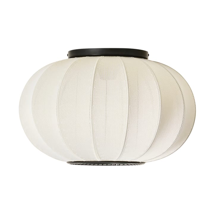 Knit-Wit 45 Oval væg- og loftlampe - Pearl white - Made By Hand