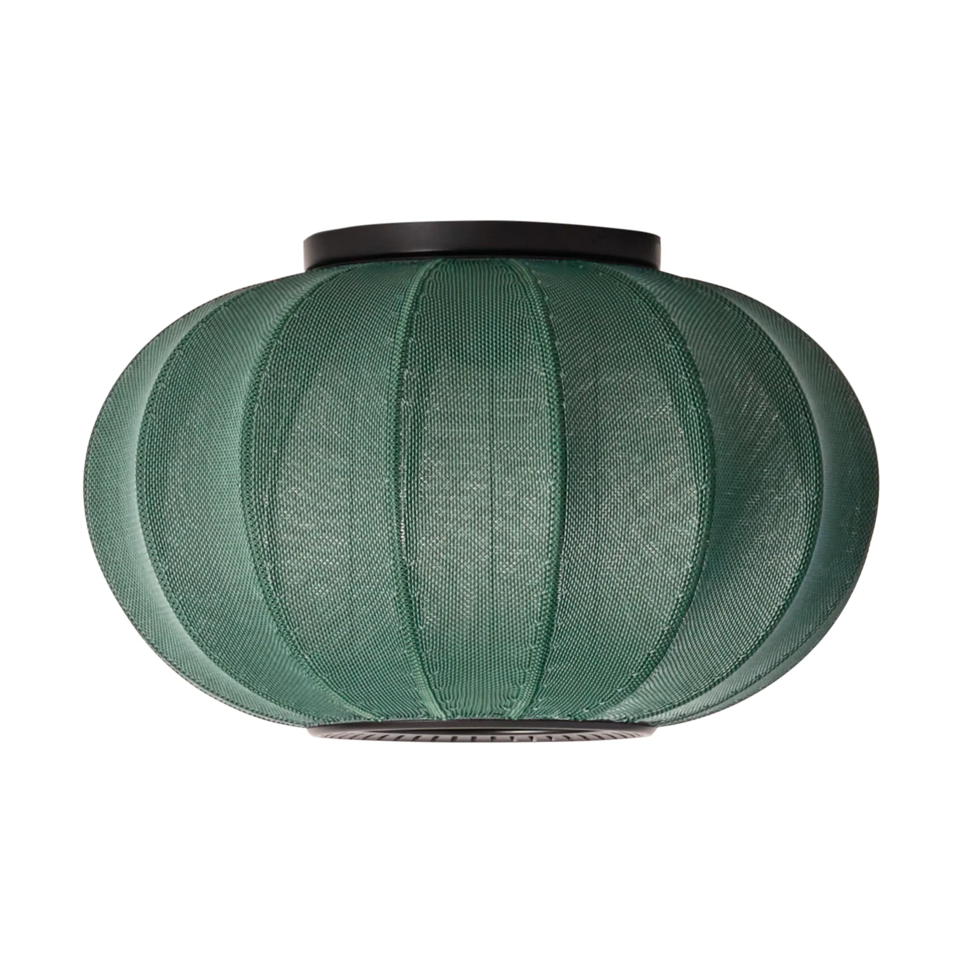 Knit-Wit 45 Oval væg- og loftlampe, Tweed green Made By Hand