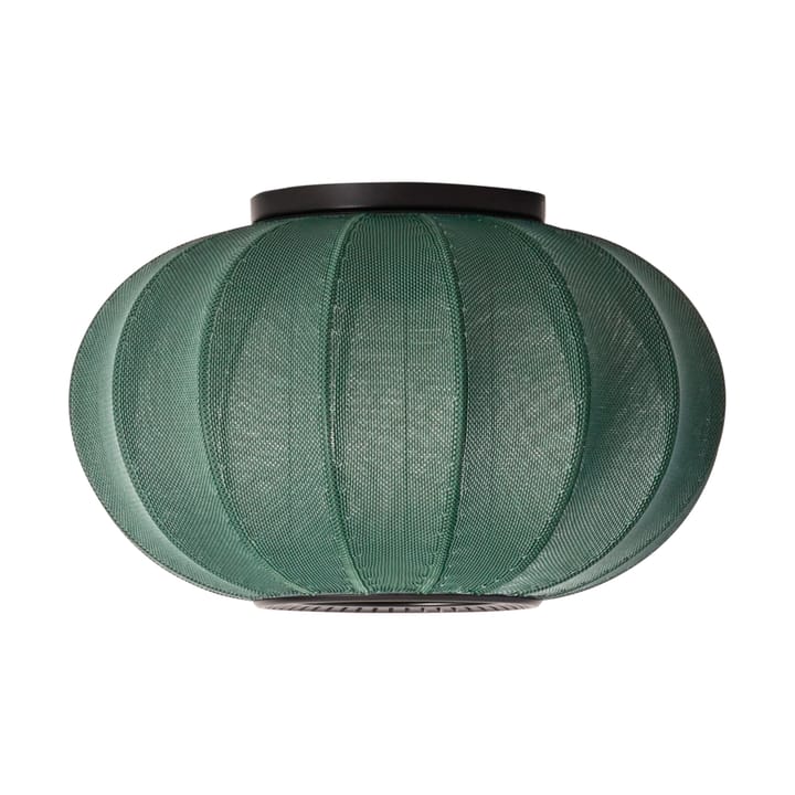 Knit-Wit 45 Oval væg- og loftlampe - Tweed green - Made By Hand