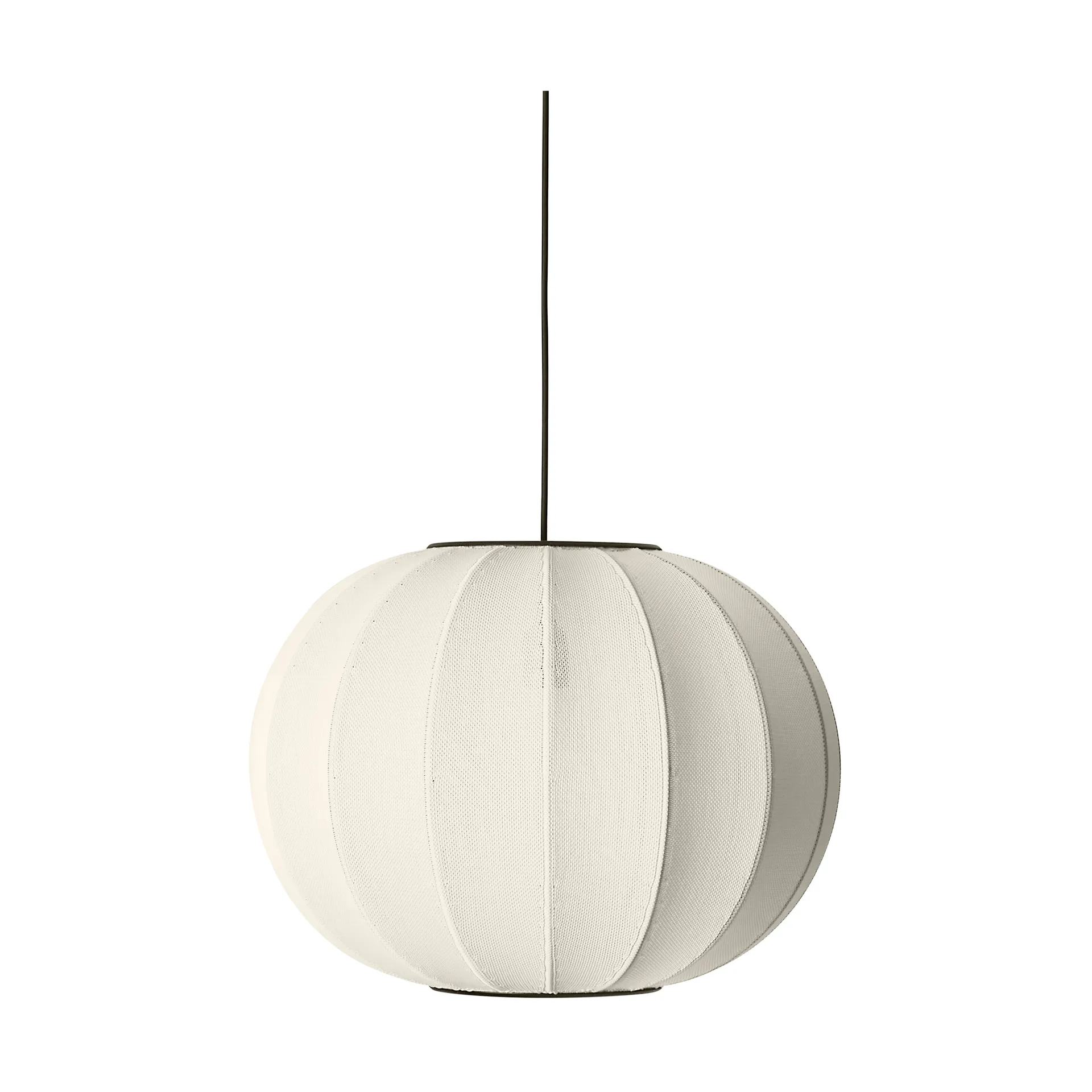 Knit-Wit 45 Round pendel, Pearl white Made By Hand