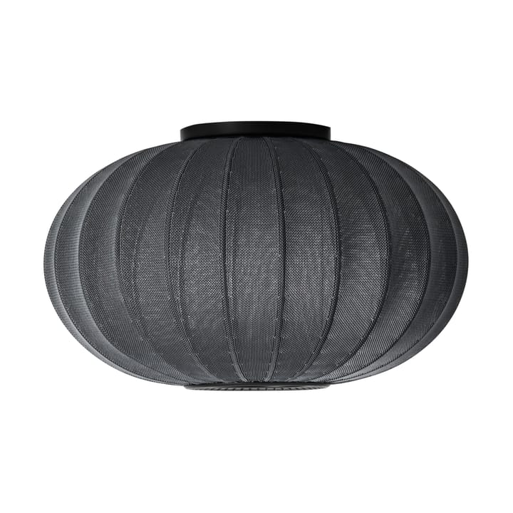 Knit-Wit 57 Oval væg- og loftlampe, Black Made By Hand