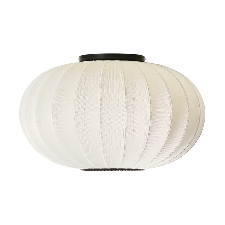 Knit-Wit 57 Oval væg- og loftlampe - Pearl white - Made By Hand
