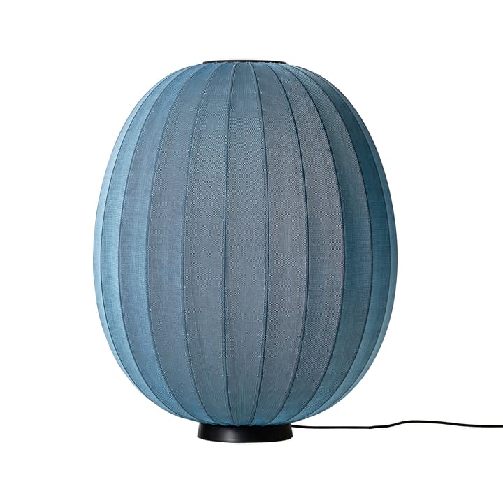 Knit-Wit 65 High Oval Level gulvlampe, Blue stone Made By Hand