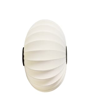 Knit-Wit 76 Oval væg- og loftlampe - Pearl white - Made By Hand