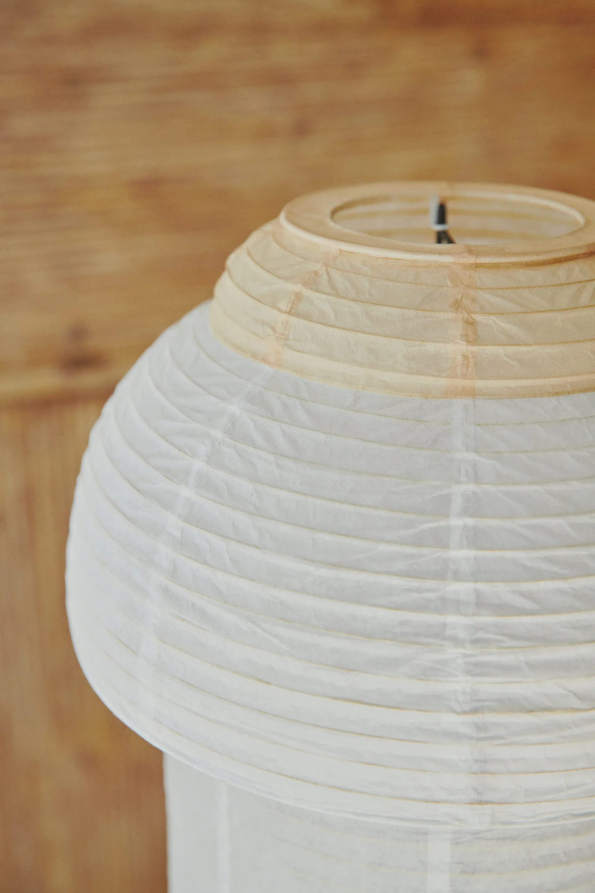 Papier Double bordlampe Ø30 cm, Soft yellow Made By Hand