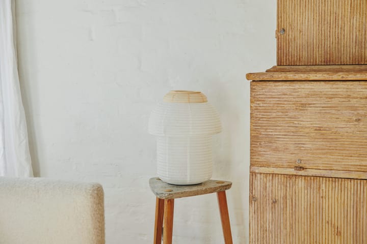 Papier Double bordlampe Ø30 cm, Soft yellow Made By Hand