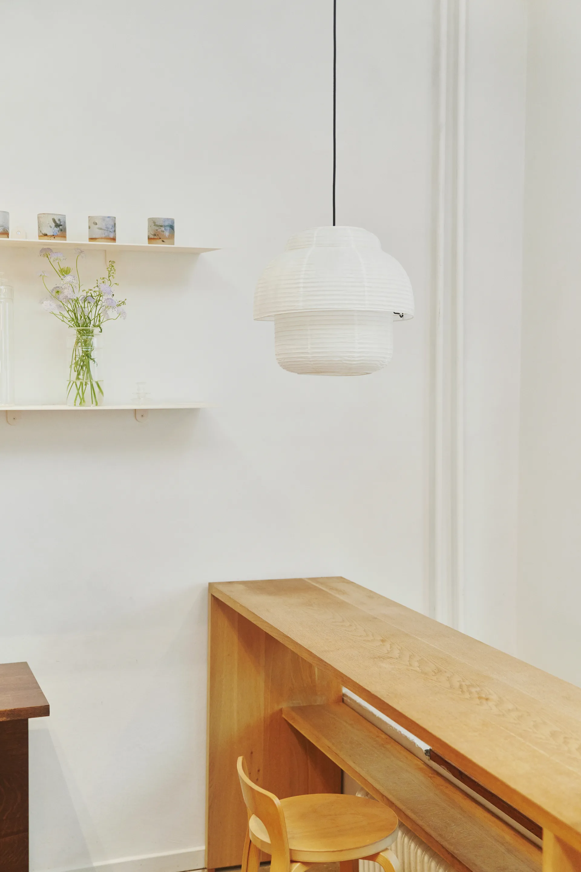 Papier Double pendel Ø40 cm, White Made By Hand