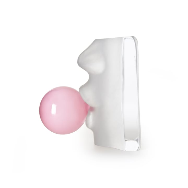 Bubbles glasskulptur - White-pink - Målerås Glasbruk
