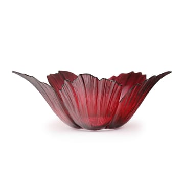 Fleur glasskål rødrosa - Stor Ø23 cm - Målerås Glasbruk