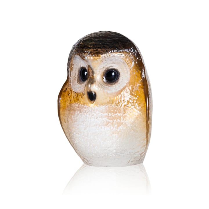 Safari glasskulptur ugle, Small Målerås Glasbruk