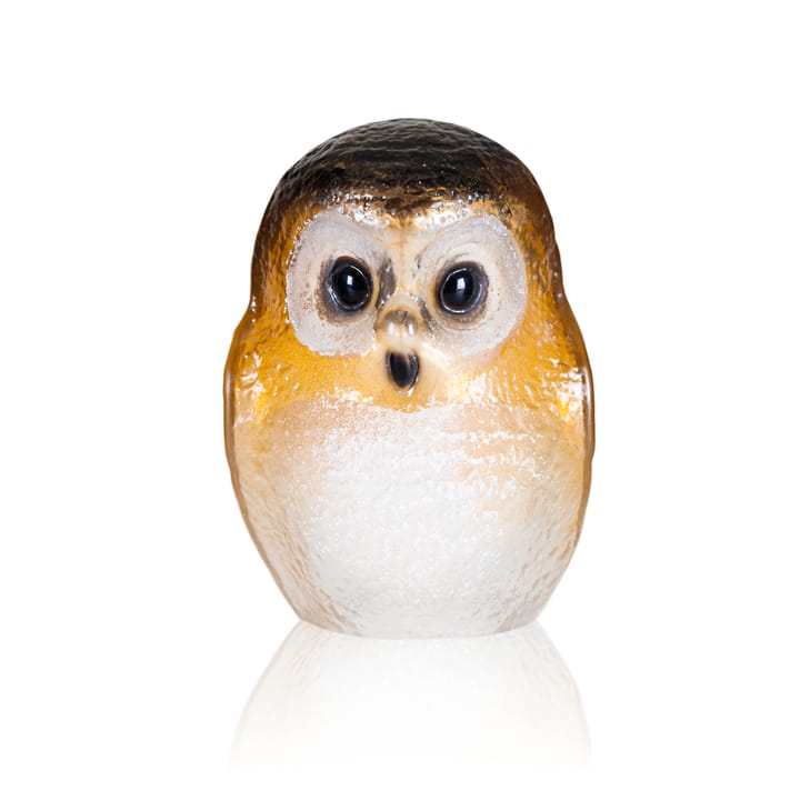 Safari glasskulptur ugle, Small Målerås Glasbruk