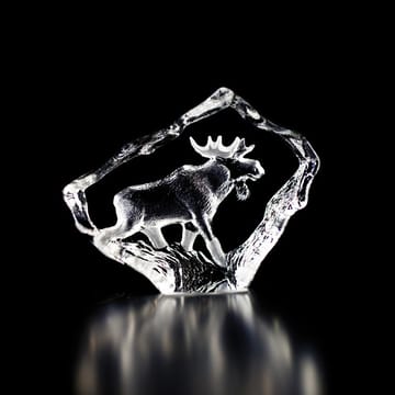 Wildlife Elgtyr glasskulptur - Mini - Målerås Glasbruk