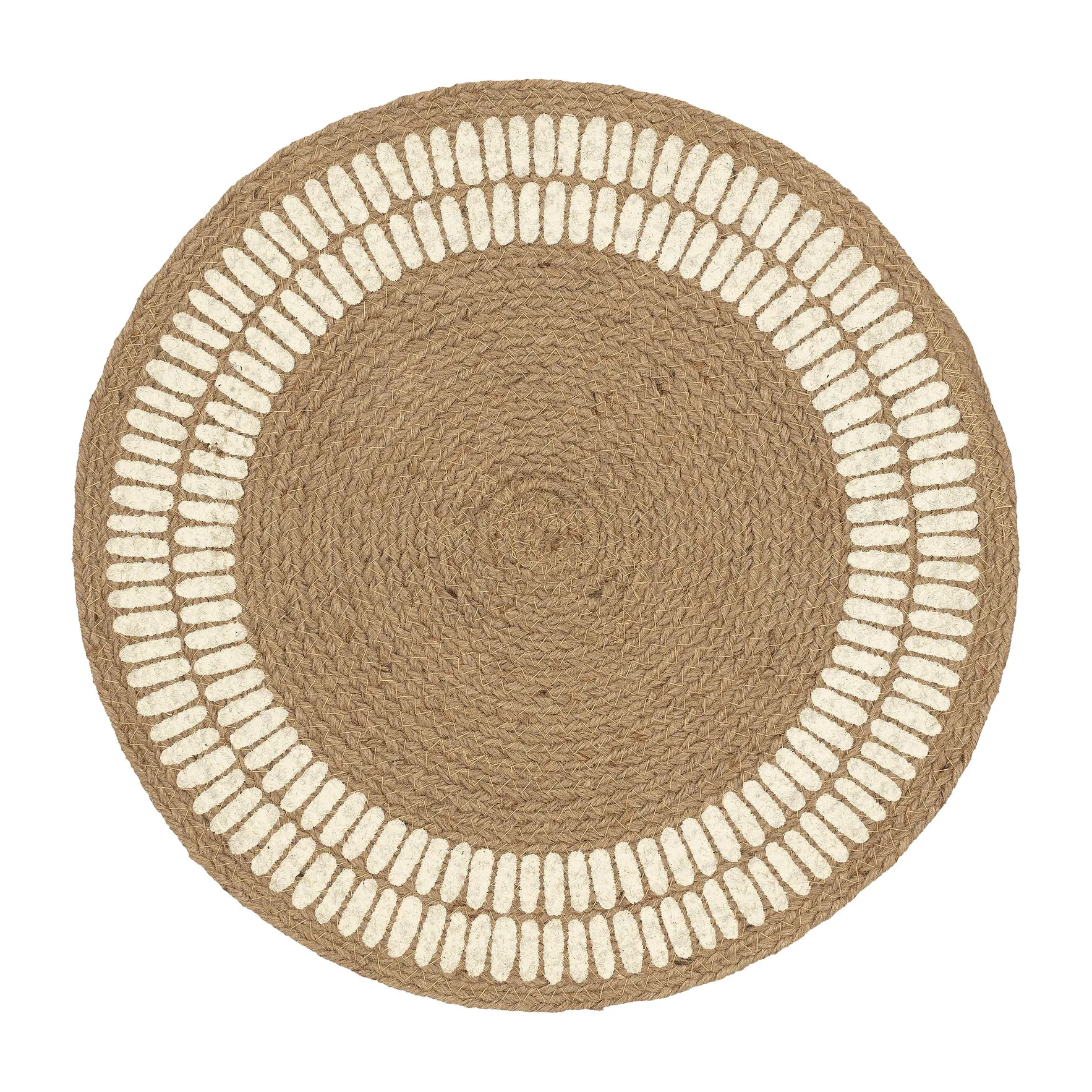 Alku dækkeserviet jute Ø38 cm, Offwhite Marimekko