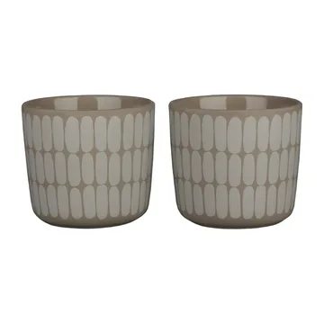 Alku krus 2-pak - Terra-white - Marimekko