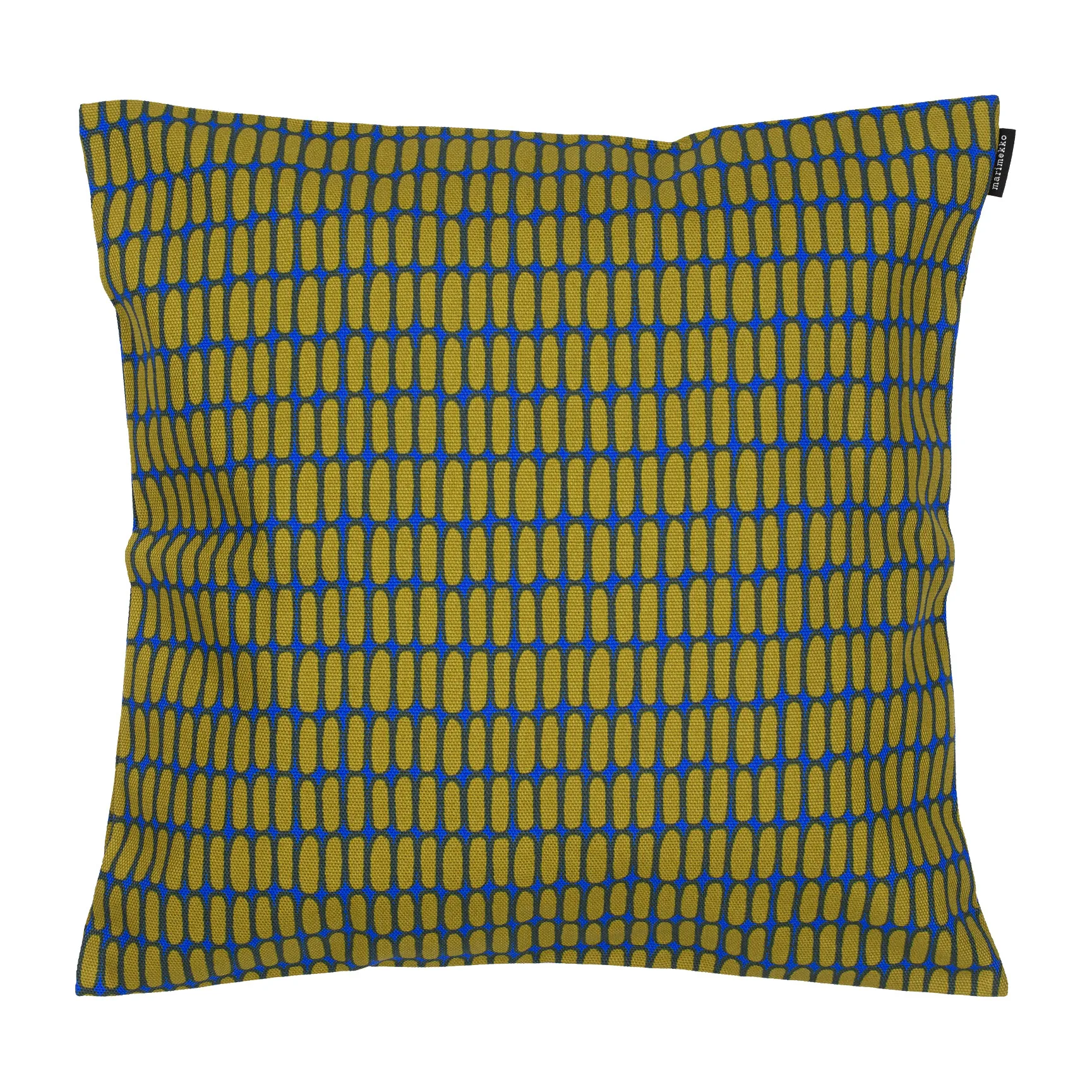 Alku pudebetræk 40x40 cm, Electric blue/Olive Marimekko