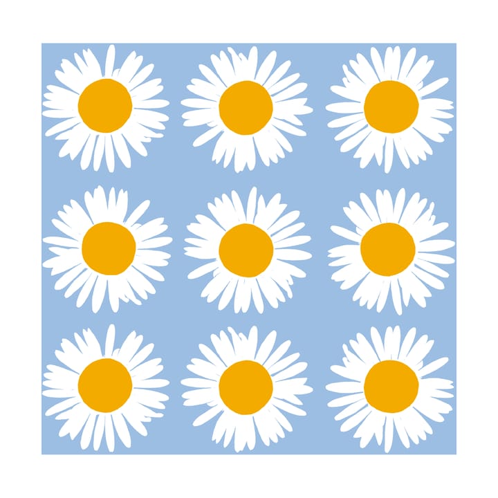 Auringonkukka serviet 33x33 cm 20-pak - Blue - Marimekko