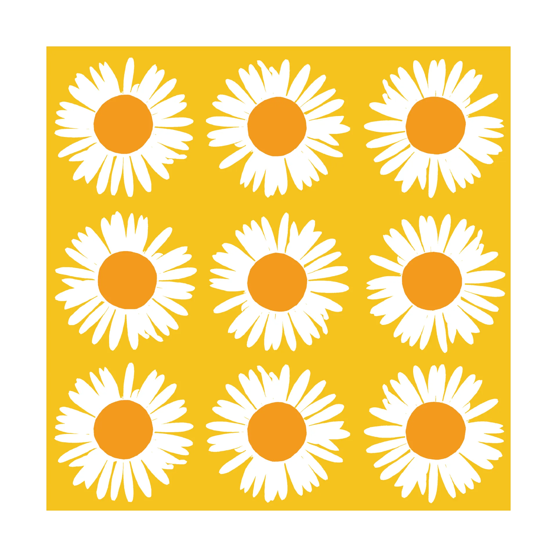 Auringonkukka serviet 33x33 cm 20-pak, Yellow Marimekko