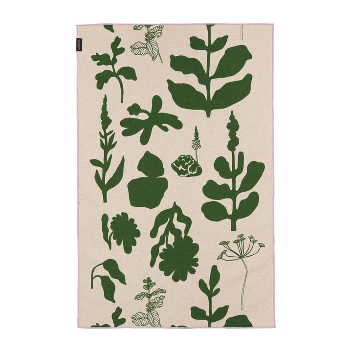 Elokuun Varjot viskestykke 47x70 cm, Grøn/Beige Marimekko