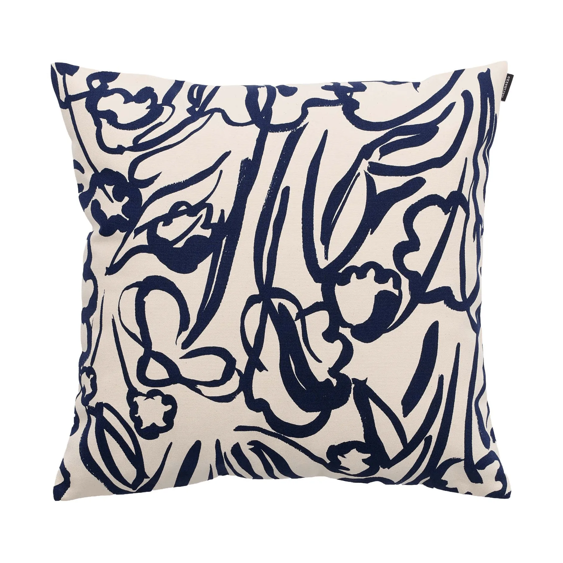 Ensikukat pudebetræk, Off white-mørkeblå Marimekko