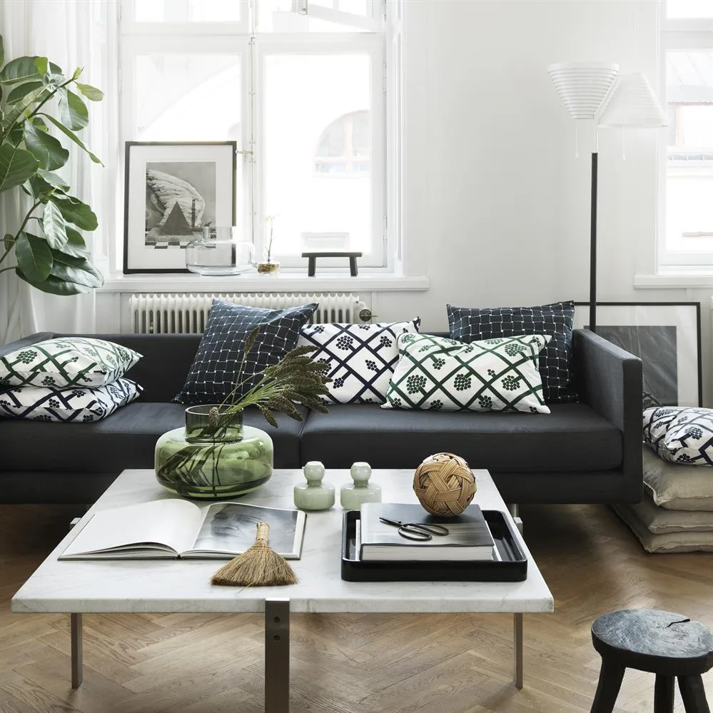 Flower vase Ø10 cm, oliv grøn Marimekko