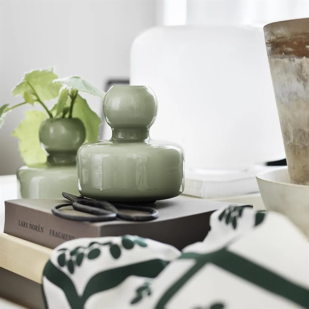 Flower vase Ø10 cm, oliv grøn Marimekko