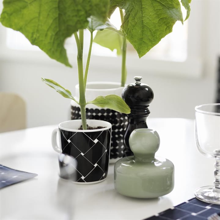 Flower vase Ø10 cm - oliv grøn - Marimekko