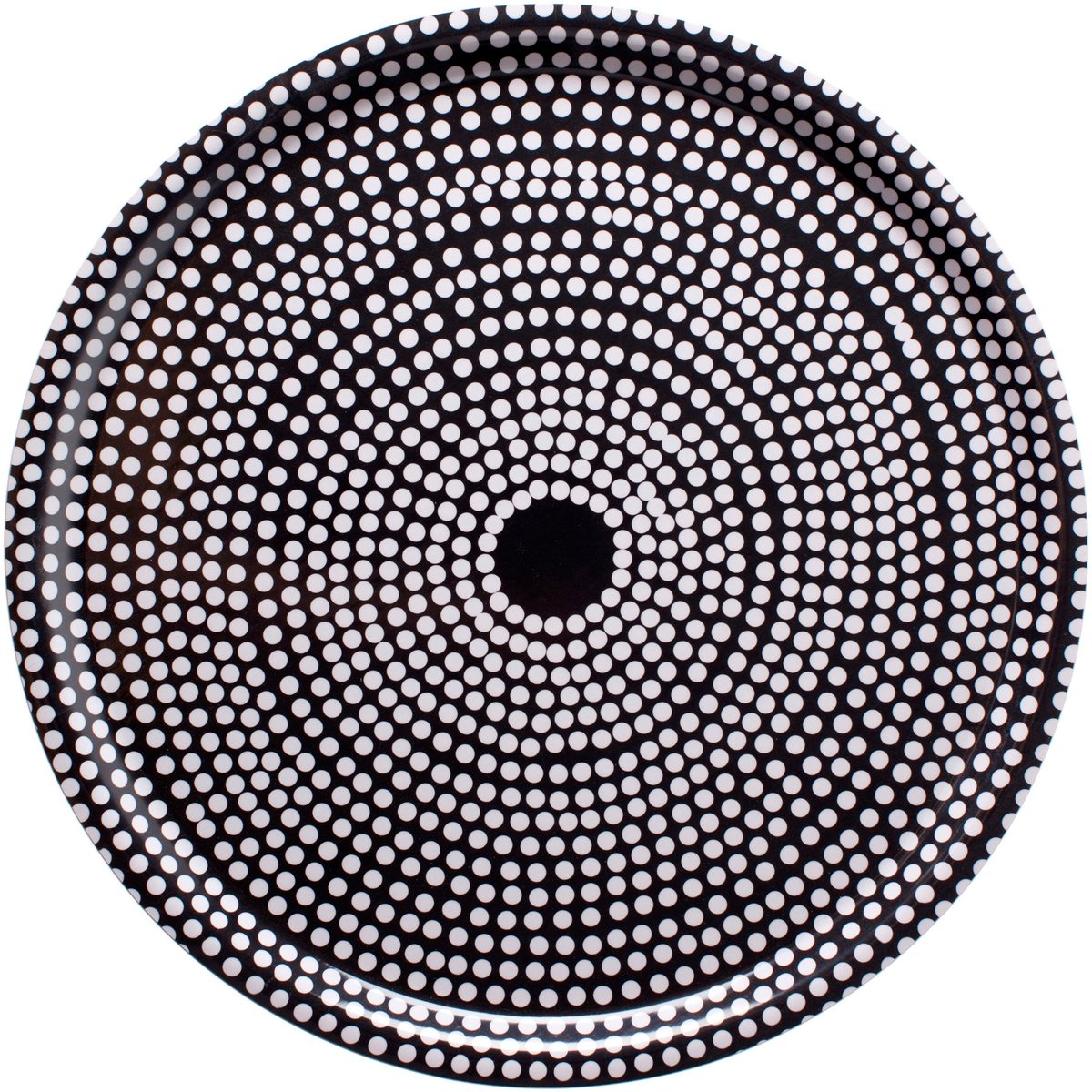 Marimekko Fokus rund bakke sort | Skandinavisk Design | Serveringsbakker | Sort
