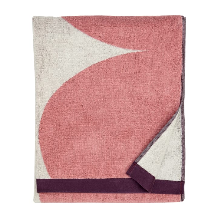 Härkä badehåndklæde 150x70 cm - hvid-lyserød-rød - Marimekko